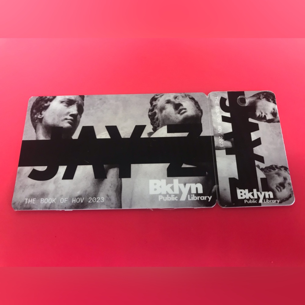 Jay-Z Brooklyn Public Library Card the book of HOV: Magna Carta Holy Grail